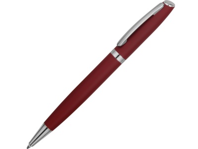 OA2003022345 Ручка металлическая шариковая Flow soft-touch, красный/серебристый