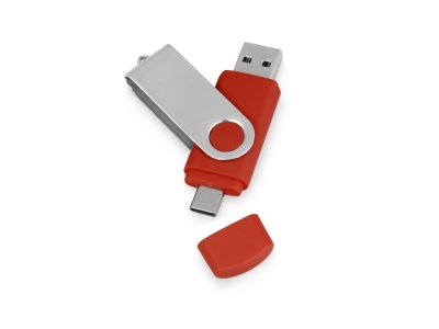 OA2003021696 USB/USB Type-C 3.0 флешка на 16 Гб Квебек C, красный