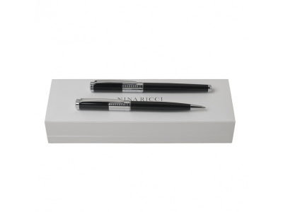 OA200302700 Nina Ricci. Подарочный набор Eclat: ручка шариковая, ручка роллер. Nina Ricci, черный/серебристый
