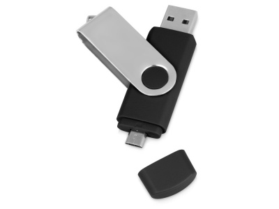 OA2003021280 USB/micro USB-флешка 2.0 на 16 Гб Квебек OTG, черный
