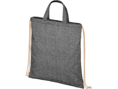 OA2102094863 Рюкзак со шнурком Pheebs из 210 г/м&sup2; переработанного хлопка, черный