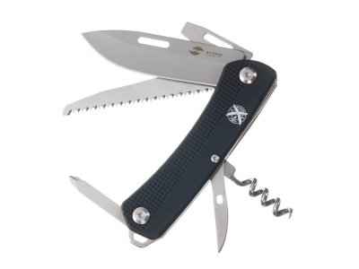 OA24082821800 STINGER. Нож перочинный Stinger, 103 мм, 10 функций, материал рукояти: АБС-пластик (черный)