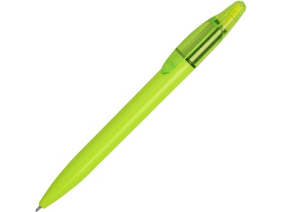 OA2003022261 Ручка пластиковая шариковая Mark с хайлайтером, зеленое яблоко