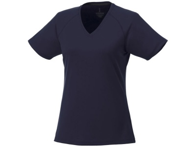 OA2003026620 Elevate. Модная женская футболка Amery  с коротким рукавом и V-образным вырезом, темно-синий