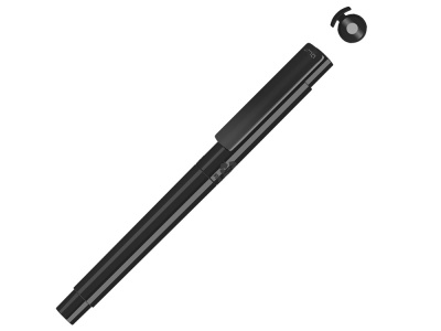 OA2102095875 Uma. Капиллярная ручка в корпусе из переработанного материала rPET RECYCLED PET PEN PRO FL, черный с серыми чернилами
