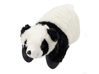 OA2TX-BLK4 Подушка под голову Панда. С помощью липучки превращается в мягкую игрушку