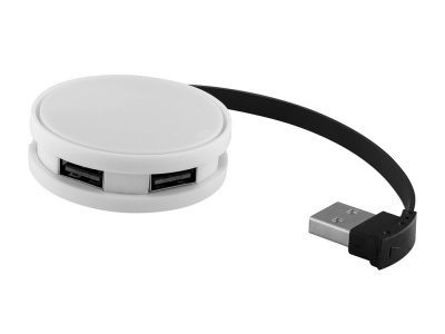 OA170140894 USB Hub Round, на 4 порта, белый/черный