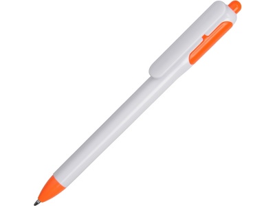 OA1701402081 Ручка шариковая с белым корпусом и цветными вставками, белый/оранжевый