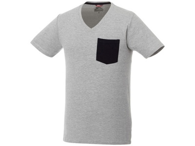 OA2003025949 Slazenger. Мужская футболка Gully с коротким рукавом и кармашком, серый/темно-синий
