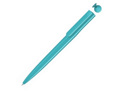 OA2003028164 Uma. Ручка шариковая пластиковая RECYCLED PET PEN switch, синий, 1 мм, лазурный