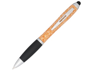 OA2003024802 Крапчатая шариковая ручка Nash со стилусом, оранжевый