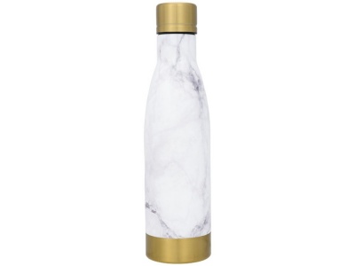 OA2003022607 Avenue. Медная бутылка Vasa с вакуумной изоляцией и мраморным узором, белый/золотой