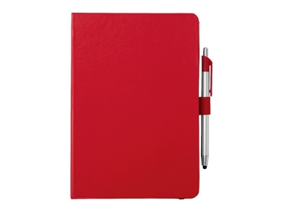 OA170140578 Блокнот A5 Crown с шариковой ручкой-стилусом, красный/серебристый