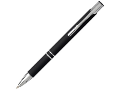 OA2102091464 Шариковая кнопочная ручка Moneta с матовым антискользящим покрытием, черный