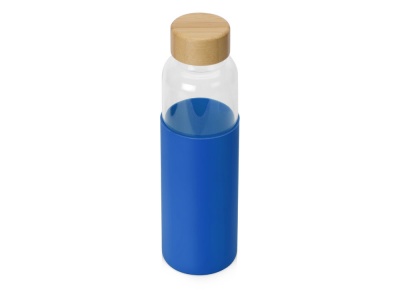 OA2102092060 Бутылка для воды стеклянная Refine, в чехле, 550 мл, синий
