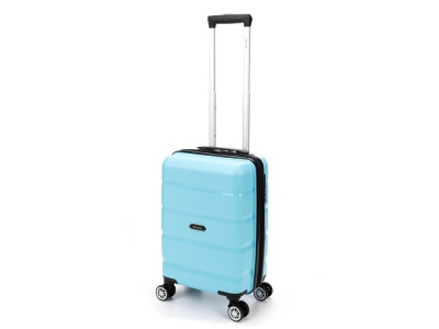 OA24082821474 Torber. Чемодан TORBER В Отпуск, бирюзовый, полипропилен, 33 х 22 х 53 см, 35 л
