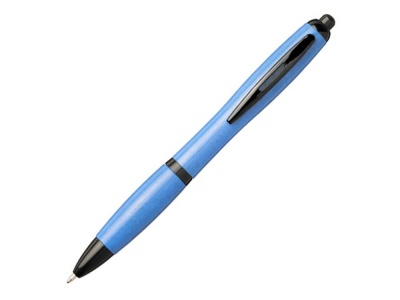 OA2003027700 Шариковая ручка Nash из пшеничной соломы с черным наконечником, синий