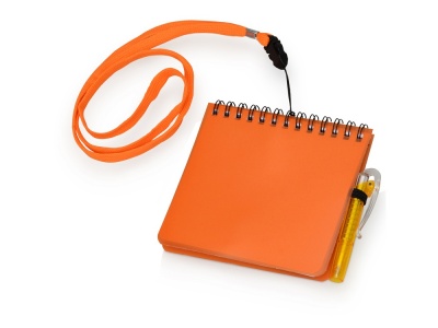 OA80D-ORG1 Блокнот А6 Журналист с ручкой, оранжевый