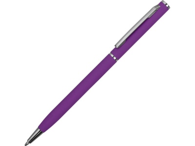 OA210209955 Ручка металлическая шариковая Атриум с покрытием софт-тач, фиолетовый