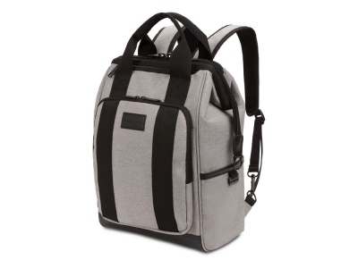 OA210208145 SWISSGEAR. Рюкзак SWISSGEAR 16,5 Doctor Bags, серый/черный, полиэстер 900D/ПВХ, 29 x 17 x 41 см, 20 л