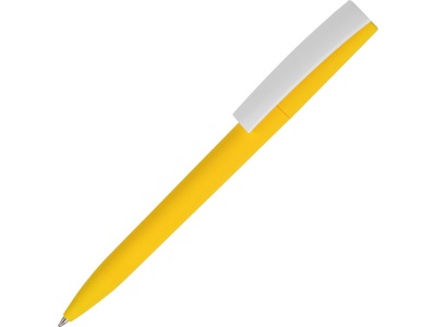 OA2003022333 Ручка пластиковая soft-touch шариковая Zorro, желтый/белый