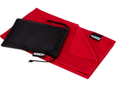 OA2102096345 Спортивное охлаждающее полотенце Raquel из переработанного ПЭТ в мешочке, красный
