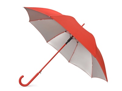 OA2003024145 Зонт-трость Silver Color полуавтомат, красный/серебристый