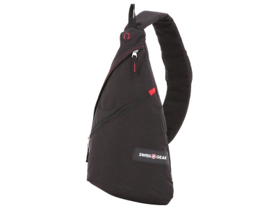 OA210208102 SWISSGEAR. Рюкзак SWISSGEAR с одним плечевым ремнем, 25x15x45 см, 7 л, черный/красный