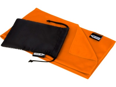 OA2102096346 Спортивное охлаждающее полотенце Raquel из переработанного ПЭТ в мешочке, оранжевый
