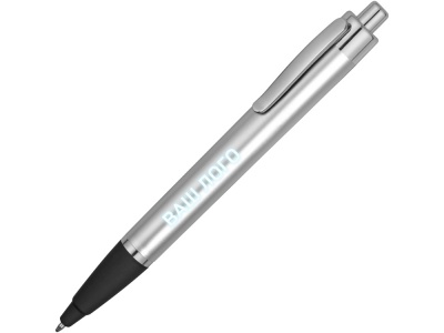 OA2003021574 Ручка пластиковая шариковая Glow с подсветкой, серебристый/черный