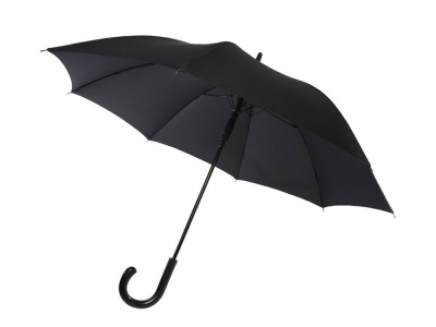 OA2102096394 Luxe. Fontana 23-дюймовый зонт карбонового цвета с механизмом автоматического открытия и изогнутой ручкой, черный