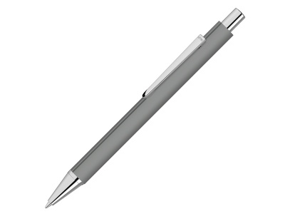 OA2102095136 Uma. Ручка шариковая металлическая Pyra soft-touch с зеркальной гравировкой, серый