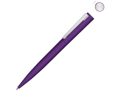 OA2102094092 Uma. Металлическая шариковая ручка soft touch Brush gum, фиолетовый