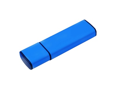 OA2102092227 USB-флешка металлическая на 512 Mb с колпачком, синий