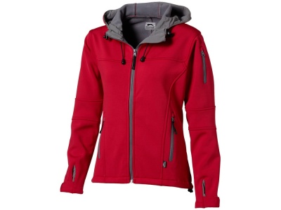 OA50TX-GRY3 Slazenger Soft shell. Куртка софтшел Match женская, красный/серый