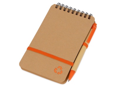 OA2102091017 Набор канцелярский с блокнотом и ручкой Masai, оранжевый