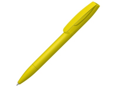 OA2102093924 Uma. Шариковая ручка Coral Gum  с прорезиненным soft-touch корпусом и клипом., желтый