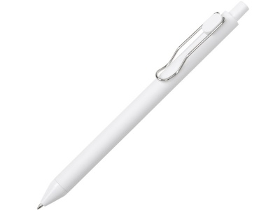 OA2102095128 Ручка пластиковая шариковая Clip, софт-тач, белый
