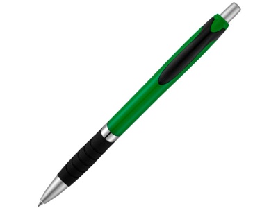 OA210209173 Однотонная шариковая ручка Turbo с резиновой накладкой, зеленый