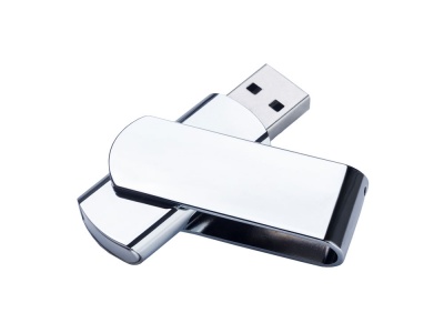 OA2102092341 USB-флешка металлическая поворотная на 16 ГБ, глянец