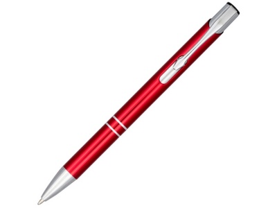 OA210209471 Кнопочная шариковая ручка Moneta из анодированного алюминия, черные чернила, красный