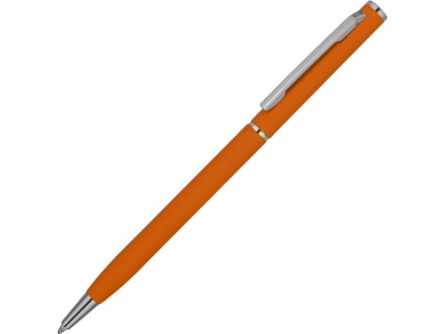 OA2003027520 Ручка металлическая шариковая Атриум с покрытием софт-тач, оранжевый