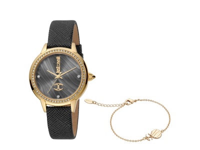 OA210208432 Just Cavalli. Подарочный комплект, состоящий из женских наручных часов и браслета. Just Cavalli