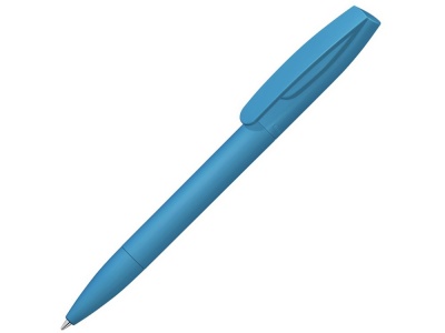 OA2102093916 Uma. Шариковая ручка Coral Gum  с прорезиненным soft-touch корпусом и клипом., голубой