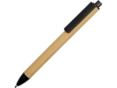 OA1810191 Ручка картонная пластиковая шариковая Эко 2.0, бежевый/черный