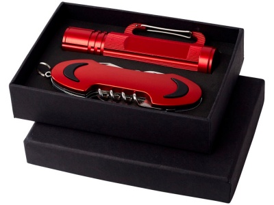 OA1701223124 Подарочный набор Ranger с фонариком и ножом, красный
