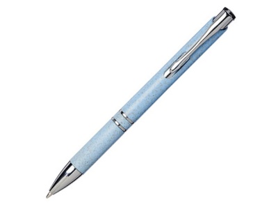 OA2003027695 Шариковая кнопочная ручка Moneta из АБС-пластика и пшеничной соломы, cиний
