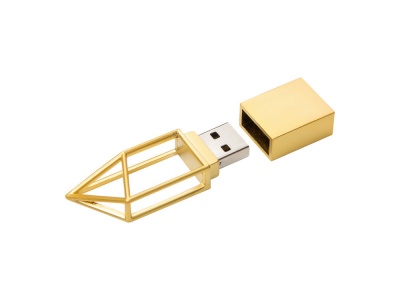 OA2102092405 USB-флешка на 32 ГБ, micro USB  золото