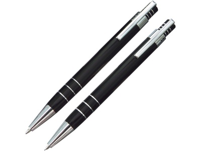 OA4B-109 Набор Эльба: ручка шариковая, механический карандаш в футляре черный
