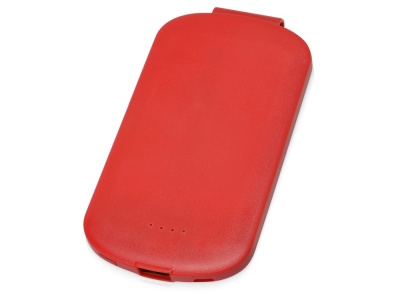OA2003021063 Портативное зарядное устройство Pin на 4000 mAh с большой площадью нанесения и клипом для крепления к одежде или сумке, красный